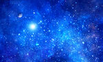 蓝色宇宙星空背景