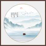 水墨意境山水画