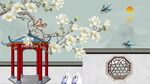 山水电视背景墙
