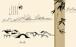 新中式背景墙 