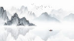 古风水墨画山水