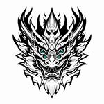 中国龙龙头素材图