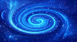 蓝色宇宙星空顶