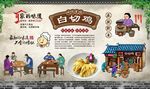 白切鸡背景墙 