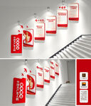 中国精神谱系楼梯文化墙