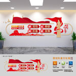 党支部标语文化墙