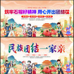 民族团结宣传展板