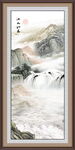竖幅山水画