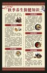 中医秋季养生海报