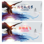 鹰 展翅高飞
