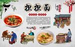担担面背景墙 