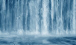 流水生财山水大瀑布