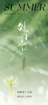 处暑节气海报