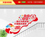 体彩中心楼梯文化墙