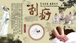 刮痧背景墙