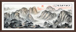 国画泰山日出