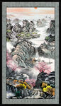 风景竖幅