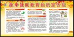 秋季养生健康宣传栏