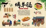 烤羊腿 