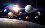 太空银河系背景墙