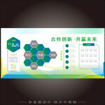 绿色企业文化展板