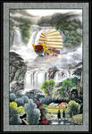 山水中堂画 
