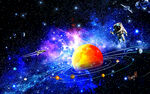 星空星系太阳系