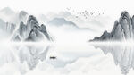 客厅山水背景