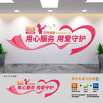 医院护士站标语文化墙