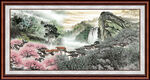 国画山水画 