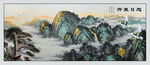 旭日东升国画