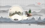 新中式背景墙 