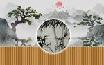 新中式背景墙 