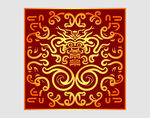 矢量烫金色龙纹