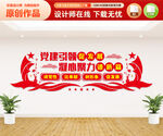 党建引领促发展文化墙