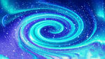 旋涡极光星空