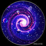 圆形星空旋涡