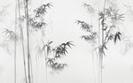 水墨竹子
