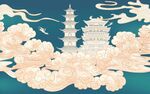 新中式背景墙  