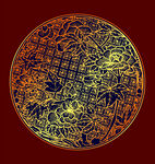 矢量烫金色花纹样