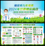 2024世界糖尿病日宣传栏