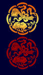 矢量烫金色如意纹