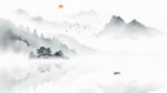 空灵意境水墨画