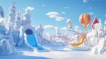 冰雪大世界插画