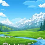 横向山水背景