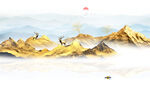 山水水墨画