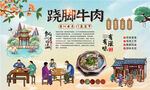 跷脚牛肉背景