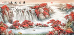 聚宝盆山水画