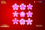 矢量樱花素材