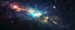 黑色宇宙星空背景墙
